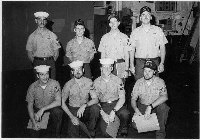 Back Row (L-R) ?, ?, Me, Mark Shaw
Front Row (L-R) Karney?, Dale York, AT2 Smith, ?