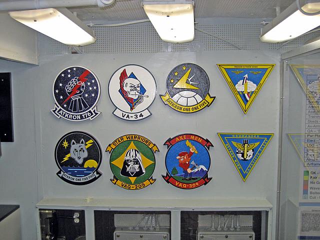 There are plaques representing every A-6 squadron, even the Marine squadrons