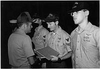 (L-R) CO Cdr "Goose" Gosage, Me, Joe Mrazik