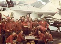 Arab Ordies - 2,000,000lbs (L-R)
far back - CWO Andy Flocker, AO2 D. Peters, AO3 R. Hunt
next row - AO3 A. Christensen, AO3 P. L