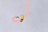 Skydiver descending toward ship [11-11-09] - Clint Griffin photo