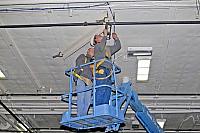 Installing angle brackets to hold Bird Dog airplane [02-22-10] - Clint Griffin Photo