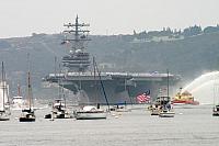USS Reagan Arrival